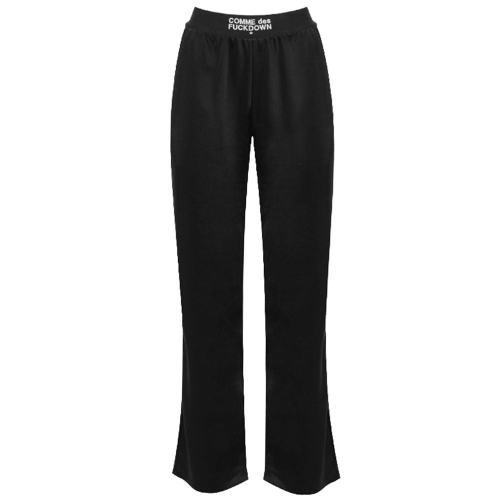 Comme Des Fuckdown Black Polyester Jeans & Pant CO-15672-M