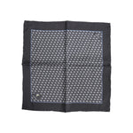 Dolce & Gabbana Black Fish Print Silk Square Men Foulard Scarf MS7506