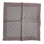 Dolce & Gabbana Brown Sea Horse Silk Square Foulard Scarf MS7548