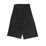 Dolce & Gabbana Dark Gray Cashmere Fringes Neck Warmer Scarf MS7552
