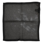 Dolce & Gabbana Black Patterned Cotton Square Foulard Scarf MS7551