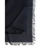 Dolce & Gabbana Black Viscose Fringes Neck Warmer Scarf MS7559