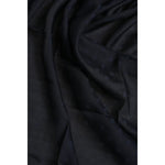 Dolce & Gabbana Black Viscose Fringes Neck Warmer Scarf MS7559
