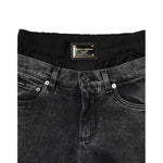 Dolce & Gabbana Black Washed Double Waistband Denim Jeans PAN74876-44