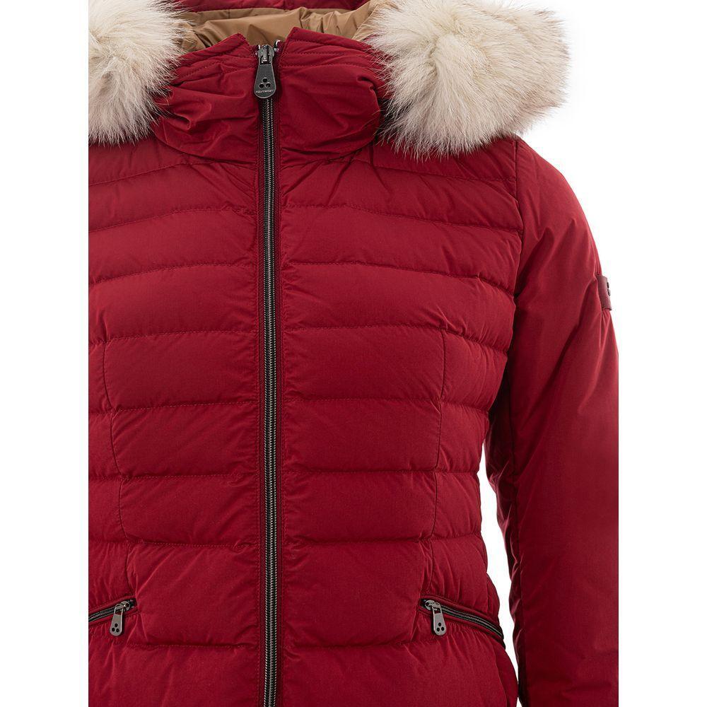 Peuterey Bordeaux Polyester Jackets & Coat PE-361966720011036-IT42|M