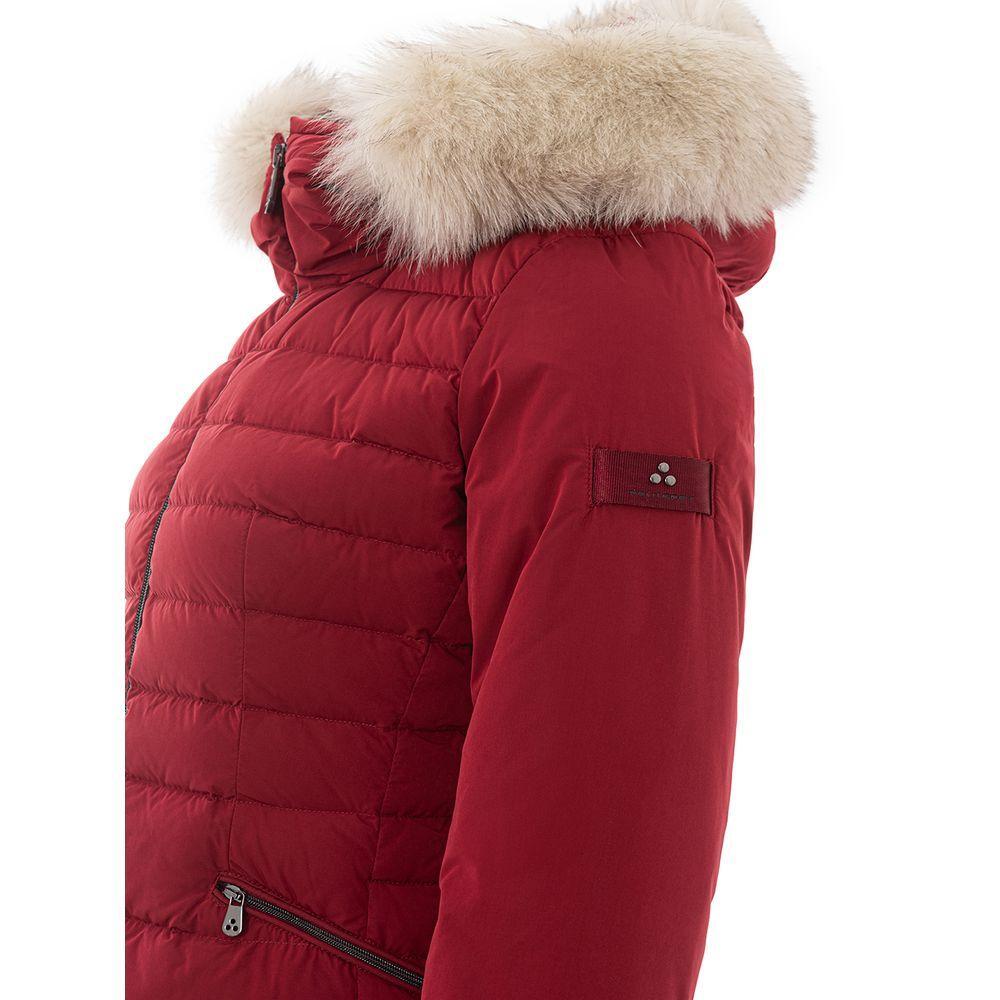 Peuterey Bordeaux Polyester Jackets & Coat PE-361966720011036-IT42|M