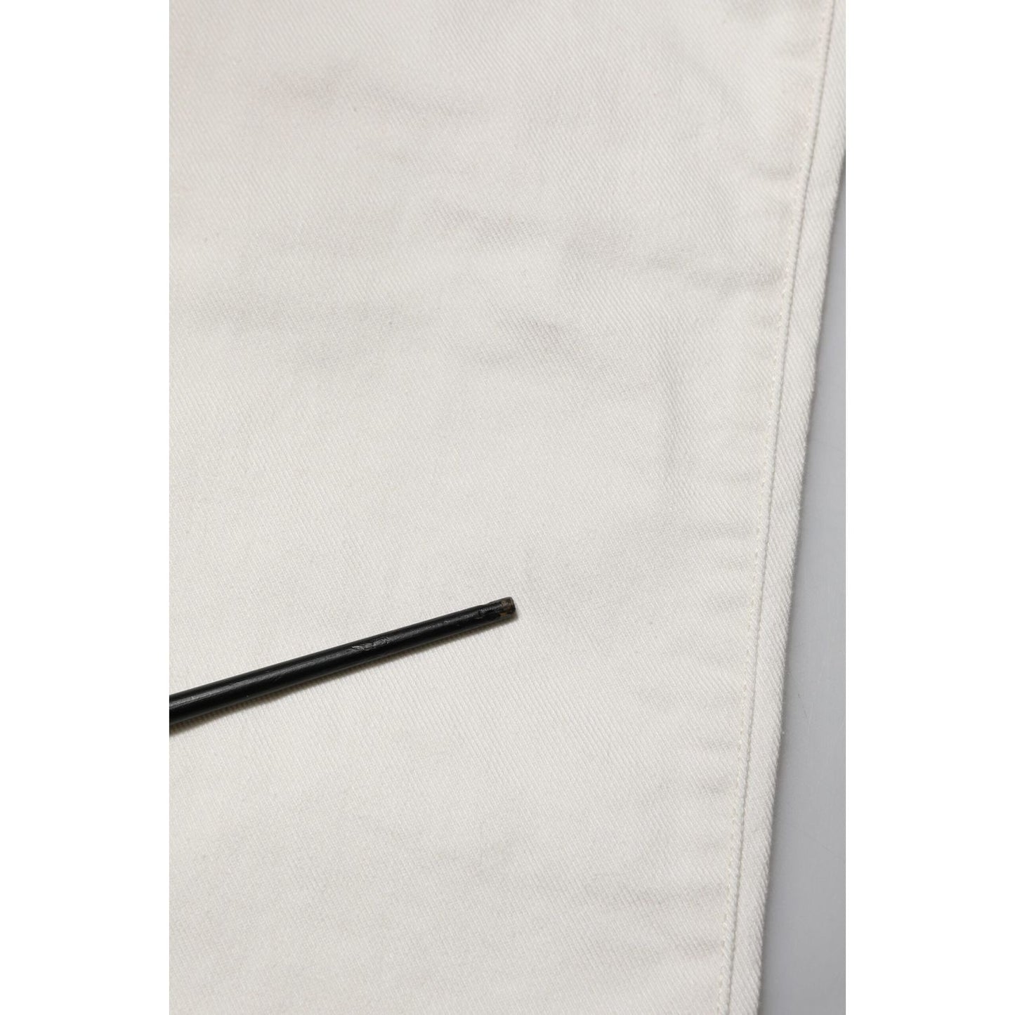 Dolce & Gabbana White Cotton Skinny Men Denim Jeans PAN75215-44