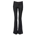 John Galliano Blue Mid Waist Cotton Wide Leg Denim Jeans