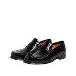 Dolce & Gabbana Black Leather Slip On Loafers Dress Shoes