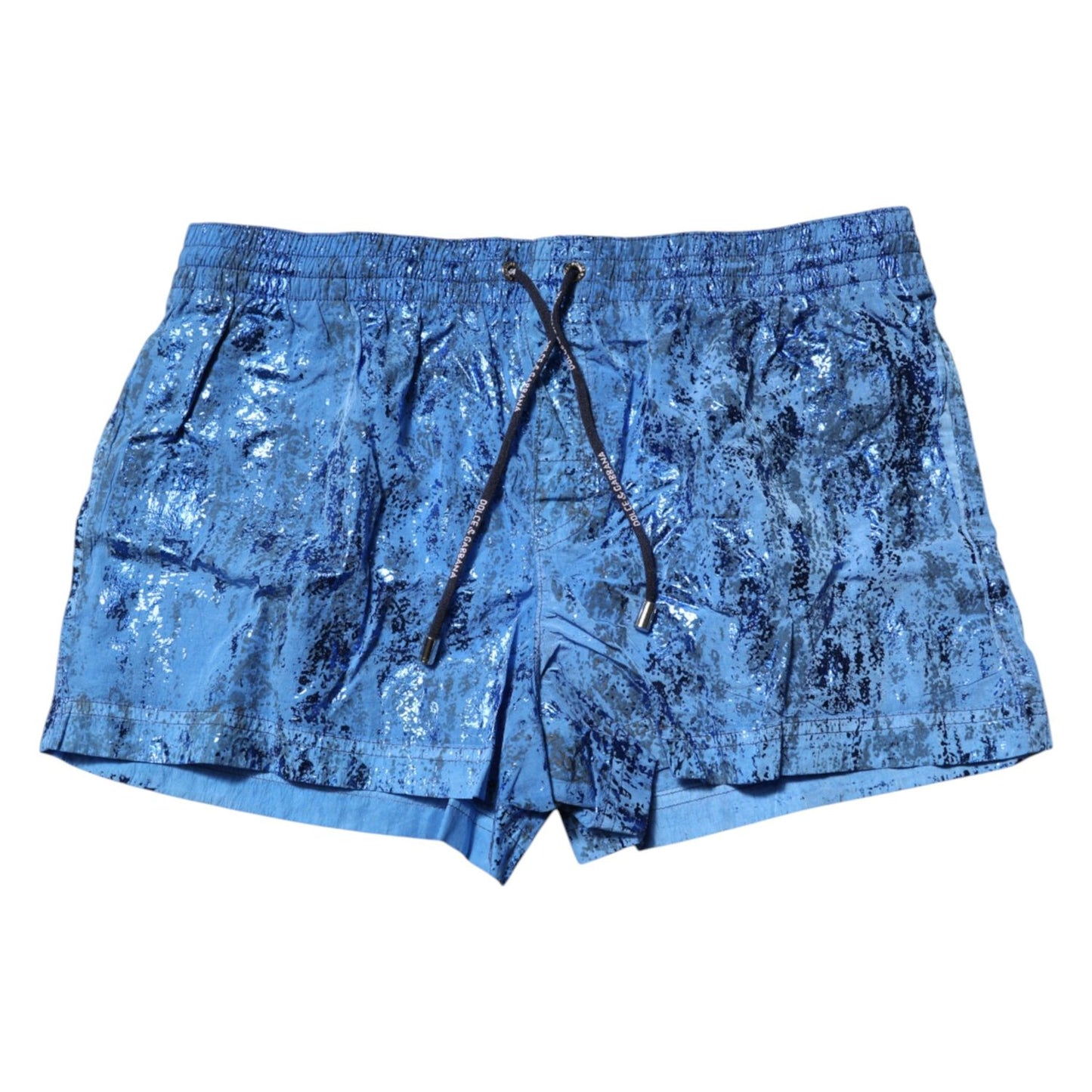 Dolce & Gabbana Blue Logo Drawstring Beachwear Shorts Swimwear BIK1413-4