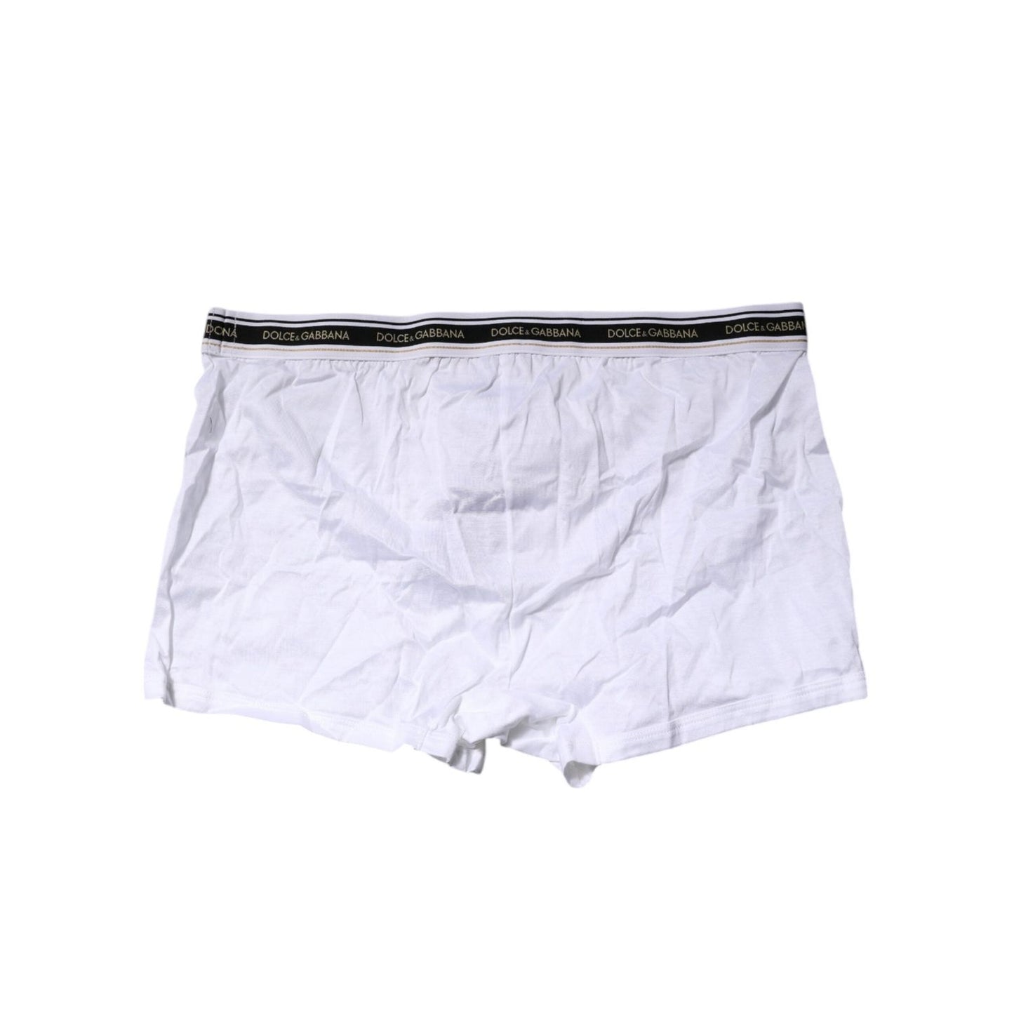 Dolce & Gabbana White Cotton Stretch Regular Boxer Underwear BIK1569-7