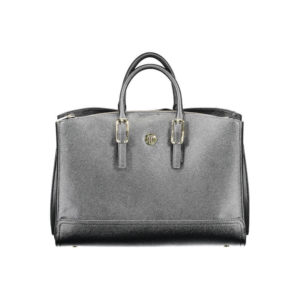 Tommy Hilfiger Black Polyethylene Handbag TO-10040