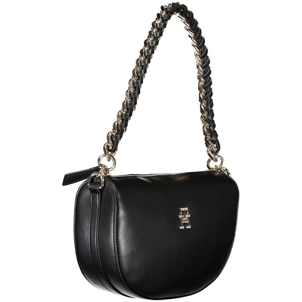 Tommy Hilfiger Black Polyethylene Handbag TO-26311