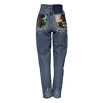 Dolce & Gabbana Blue Tattered High Waist Women Denim Jeans PAN75116-38
