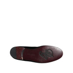 Dolce & Gabbana Black Velvet Crystal Crown Formal Dress Shoes