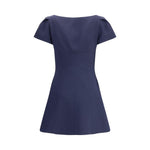Alexander McQueen Short Dress with short gathered sleeves AL-841216QJAAA4100-IT42 | L