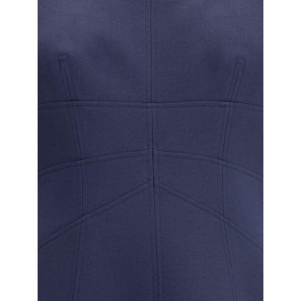 Alexander McQueen Short Dress with short gathered sleeves AL-841216QJAAA4100-IT42 | L