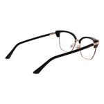 Guess Rose Gold Women Glasses Frame with stainless steel, browline style, full-rim design including branded case.