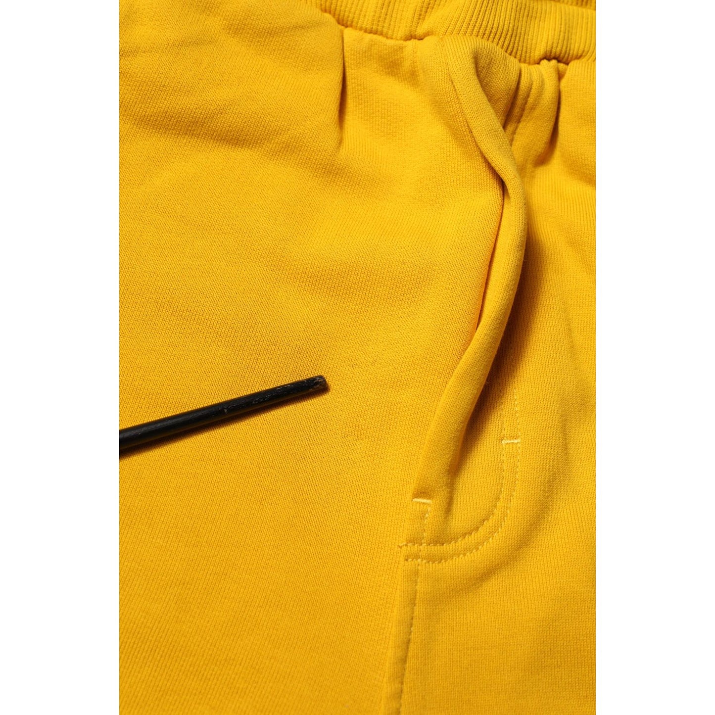 Dolce & Gabbana Yellow Cotton Sweatpant Jogger Trouser Pants PAN76372-44