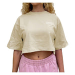 Comme Des Fuckdown Beige Cotton Tops & T-Shirt CO-15703-XS