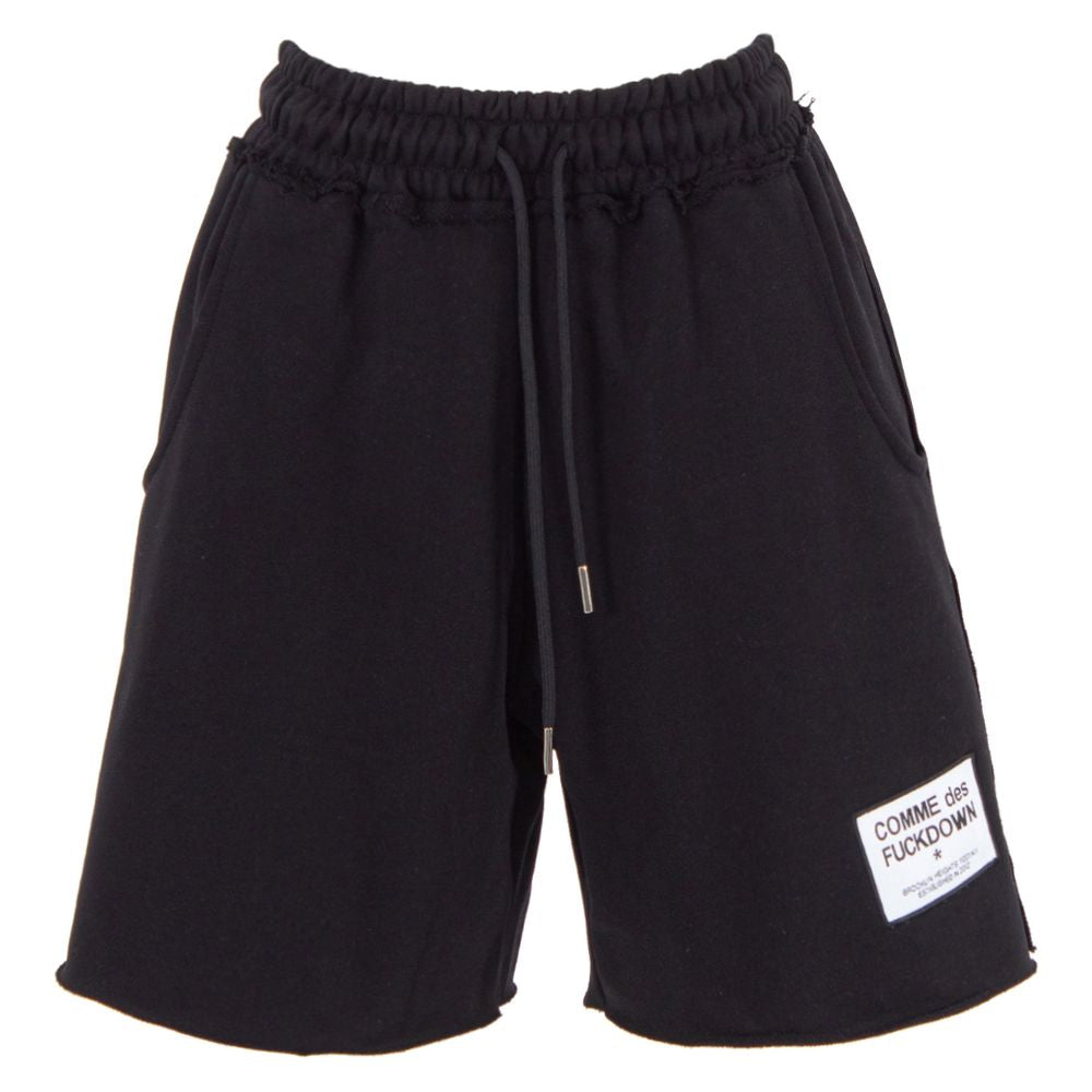 Comme Des Fuckdown Black Cotton Short CO-15693-S
