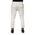 Dolce & Gabbana White Cotton Jogger Cargo Skinny Men Pants PAN76397-50