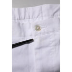 Dolce & Gabbana White Chinos Cotton Stretch Casual Shorts PAN76394-58