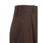 Petar Petrov Silk Pants PE-S25P7DARKBROWN-IT36 | XS