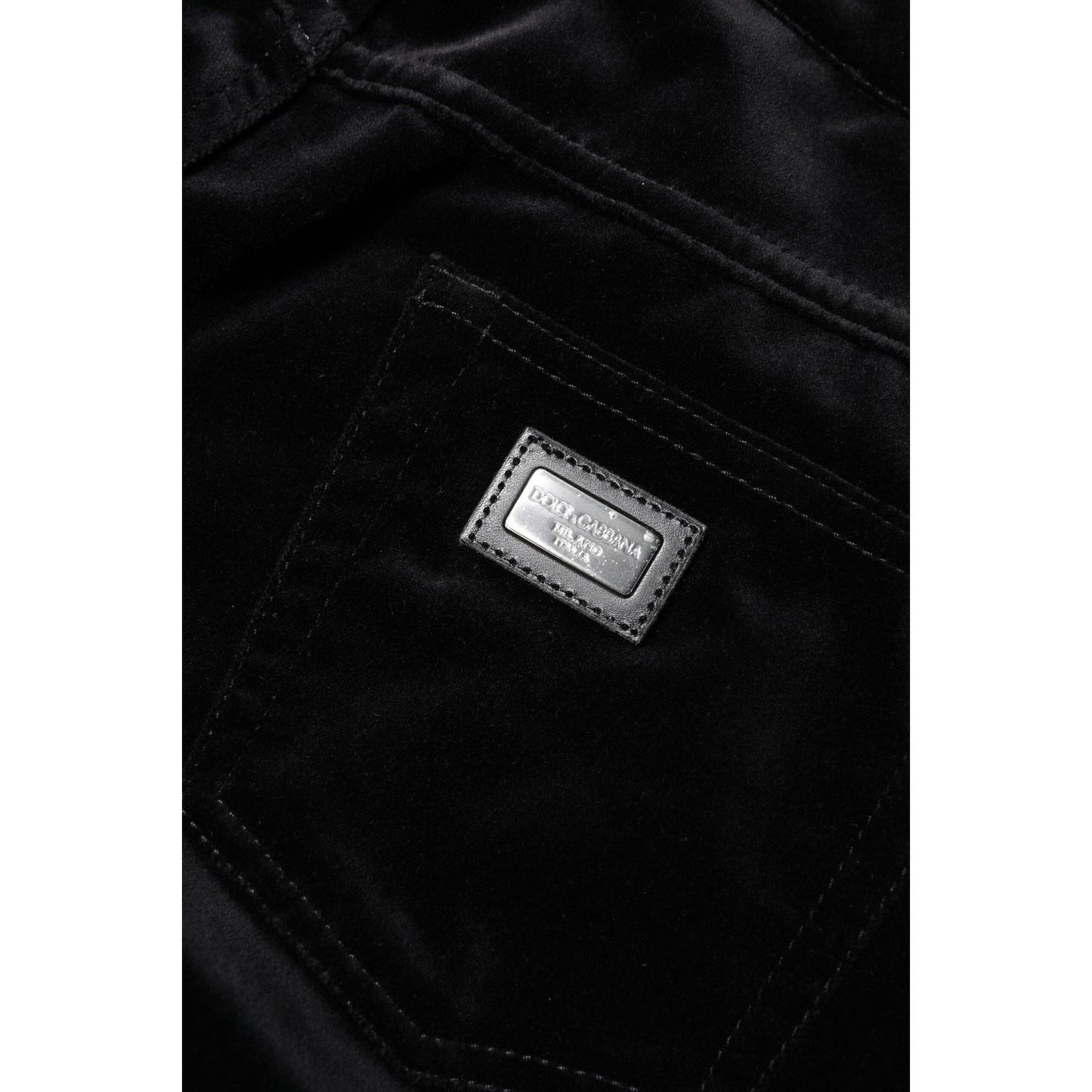 Dolce & Gabbana Black Cotton Skinny Capri Cropped Denim Jeans PAN74670-42