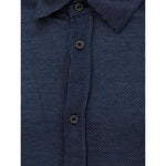 Canali Blue Cotton Shirt CA-8502673-IT50 | L