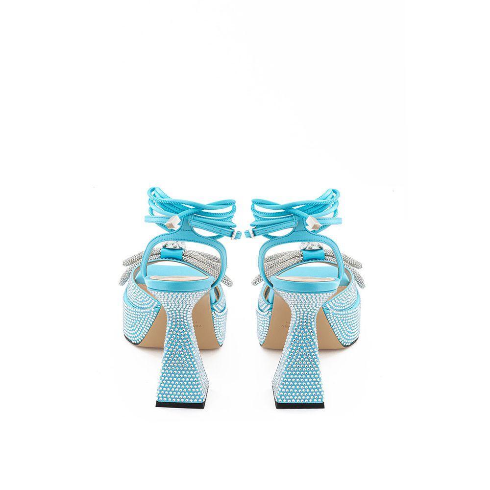 MACH & MACH Blue Leather Platform MA-408167320013813-EU38/US8