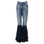 Dolce & Gabbana Blue Cotton High Waist Flared Denim Jeans PAN75552-40