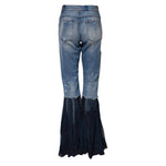 Dolce & Gabbana Blue Cotton High Waist Flared Denim Jeans PAN75552-40