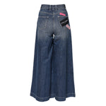 Dolce & Gabbana Blue Cotton High Waist Wide Leg Denim Jeans PAN75621-36