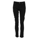 Dolce & Gabbana Black Cotton Skinny Mid Waist Denim Jeans PAN75635-40
