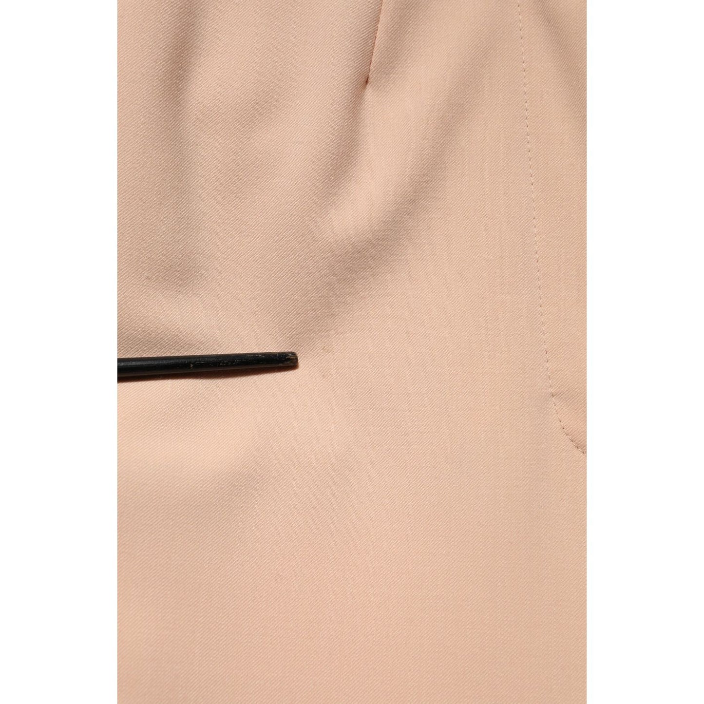 Dolce & Gabbana Beige Polyester Mid Waist Tapered Pants PAN76144-40