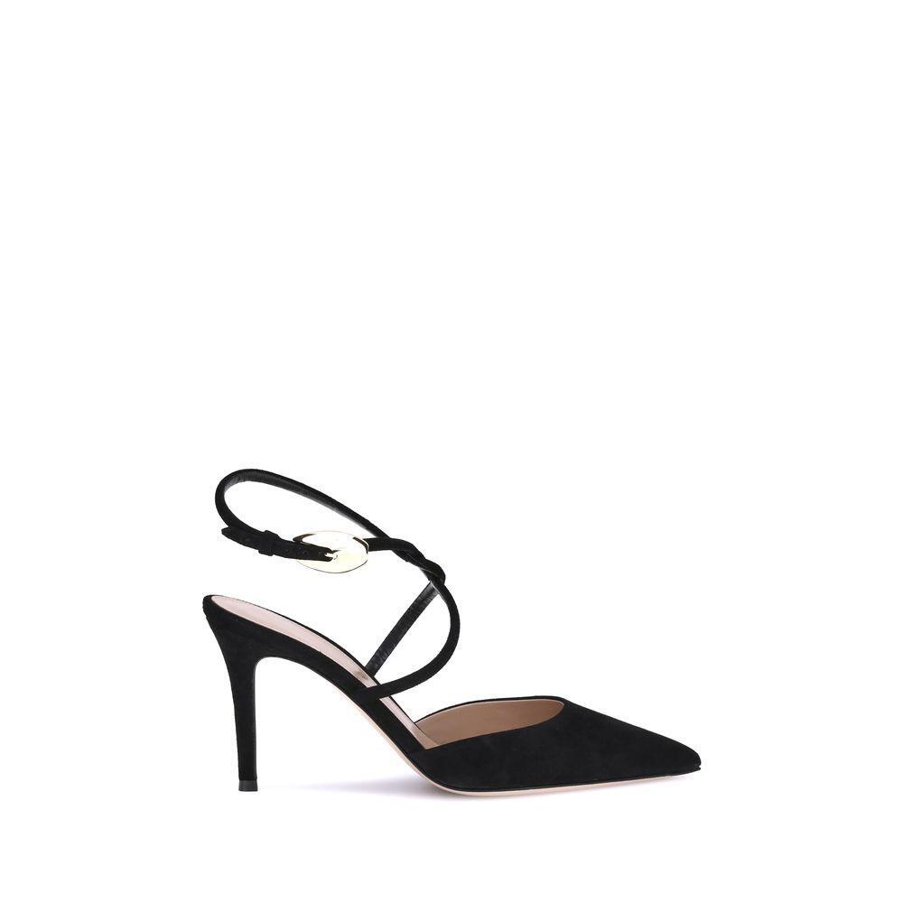 Gianvito Rossi Suede Pums GI-G9558585RICCAMNERO-EU36/US6