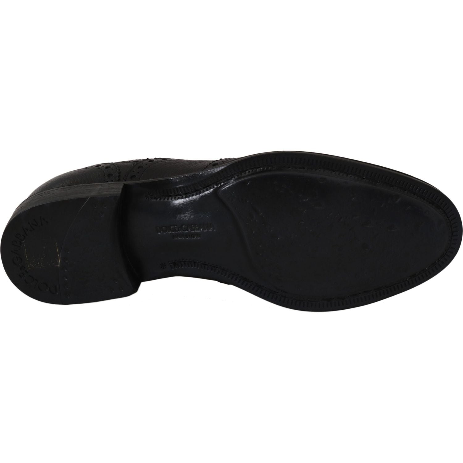 Dolce & Gabbana Blue Leather Wingtip Oxford Dress  Shoes