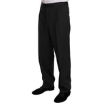 Z ZEGNA Black Striped Two Piece 3 Button 100% Wool Suit KOS1459-52