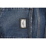 Dolce & Gabbana Blue Cotton Mid Waisted Straight Denim Jeans PAN76404-56