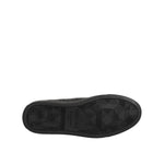 HIDE & JACK Black Leather Lace Up Mid Top Sneakers Shoes