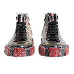 Dolce & Gabbana Multicolor Camouflage High Top Sneakers Shoes MV6274-44