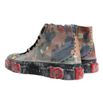 Dolce & Gabbana Multicolor Camouflage High Top Sneakers Shoes MV6274-44