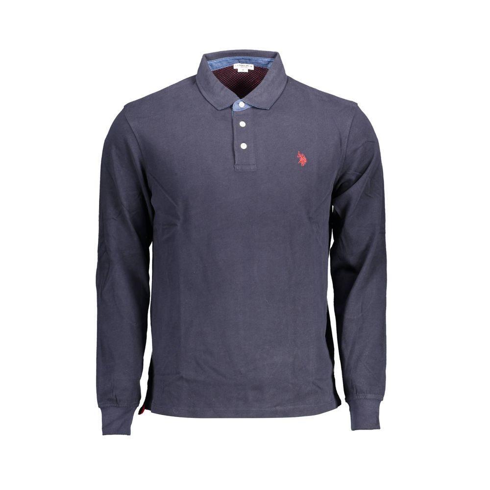 U.S. POLO ASSN. Blue Cotton Polo Shirt US-16928-L