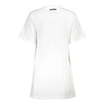 Cavalli Class White Cotton Dress CA-21217-XL