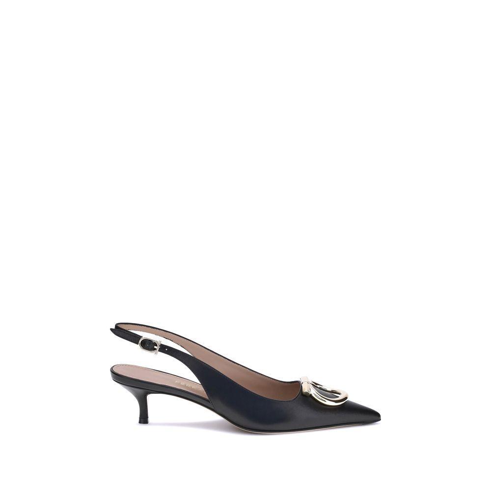 Ferragamo Gancini Slingback Pumps FE-784806001-EU35.5/US5.5