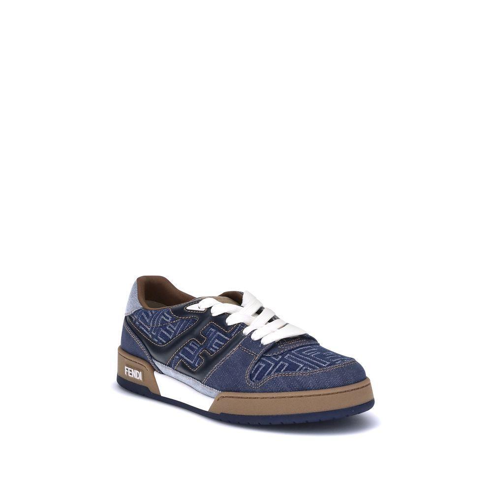Fendi FF Denim Sneakers FE-7E1495AU2NF1SVJ-EU41.5/US8.5