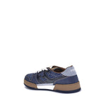 Fendi FF Denim Sneakers FE-7E1495AU2NF1SVJ-EU41.5/US8.5