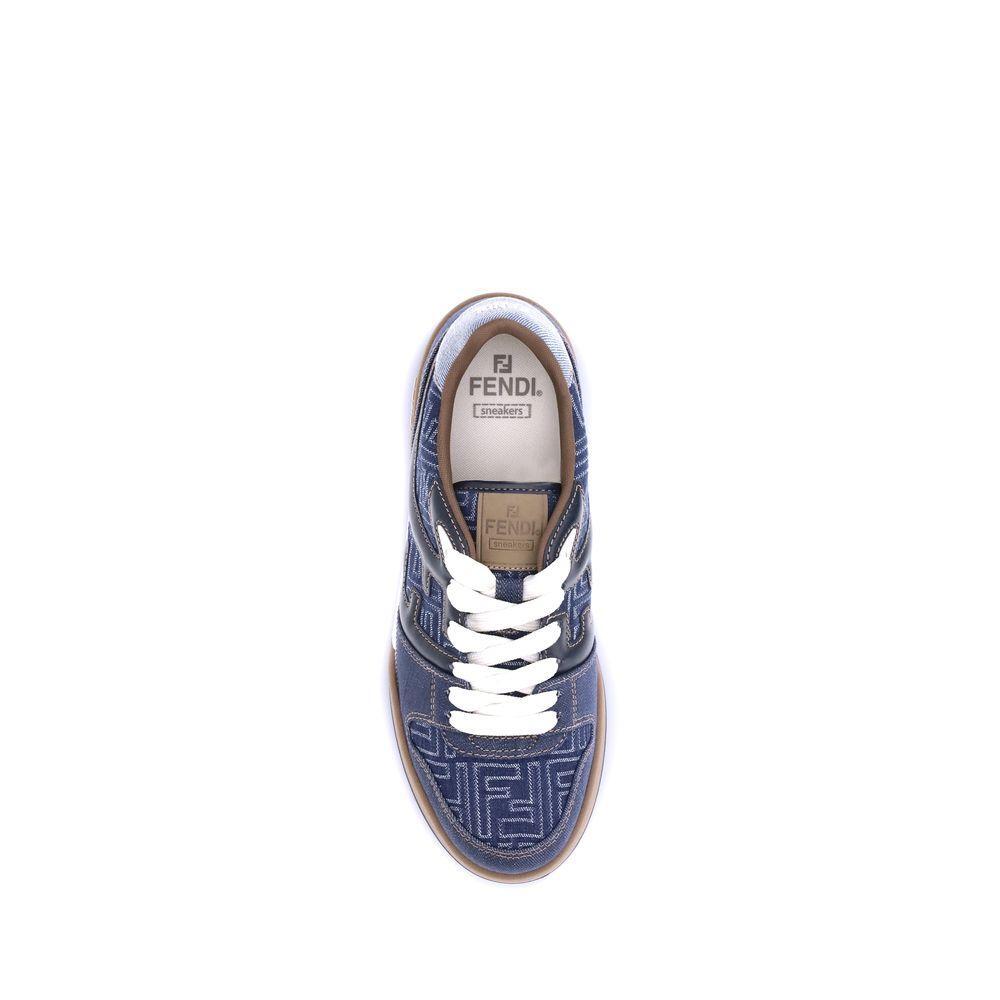 Fendi FF Denim Sneakers FE-7E1495AU2NF1SVJ-EU41.5/US8.5