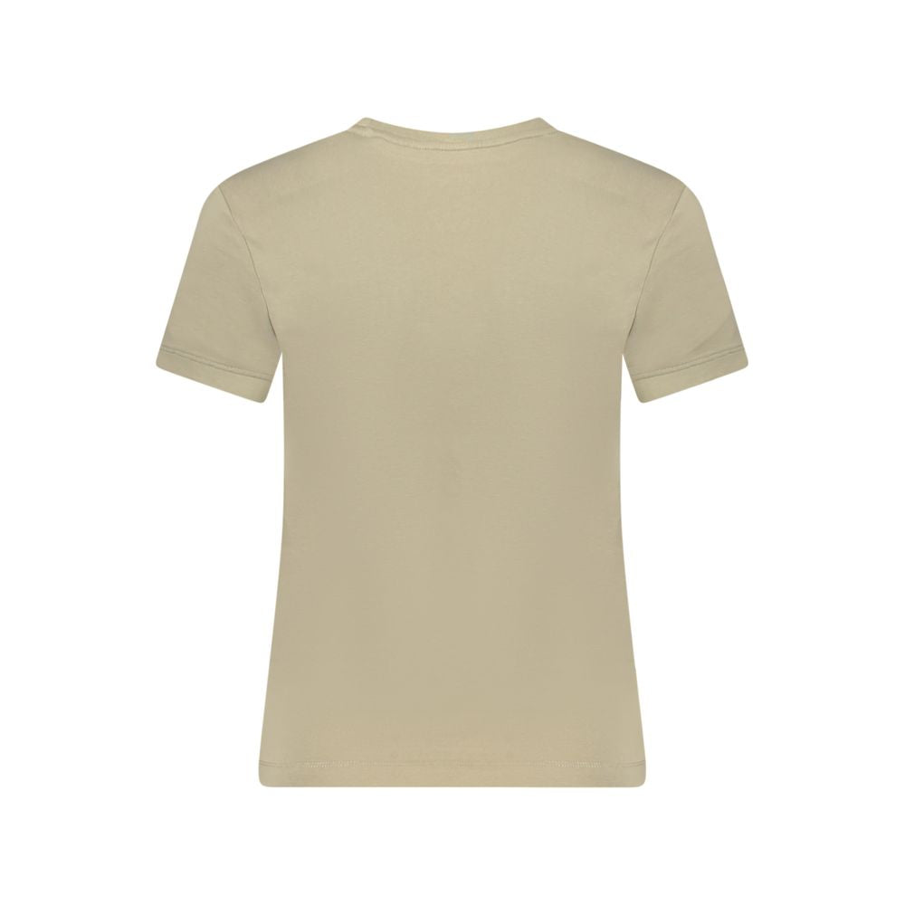 Guess Jeans Beige Cotton T-Shirt